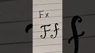 how to write F #alphabet #drawing #caligraphy #viral #viralshorts