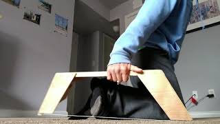 How to use my prototype stacking meditation bench for kneeling