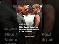 Jake Paul, Mike Tyson face off before fight at AT&T Stadium #boxing #boxingnews