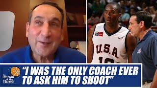 Why Kobe Bryant Refused to Shoot on Team USA | Coach K's Amazing Kobe Story