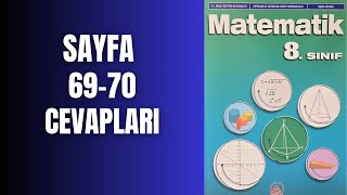 8. SINIF MATEMATİK KİTABI SAYFA 69 ve 70 CEVAPLARI