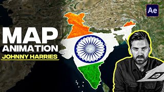 How to make map animation like @johnnyharris with GEOLAYERS in AFTER EFFECT ​