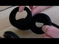 how to replace the foam ear pad on a plantronics headset. easy and cheaper than new headphones