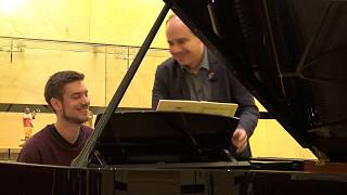 Claudio Martínez Mehner teaches Dominic Chamot Liszt Réminiscences de Norma.