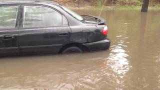 Car Stalled in Flood