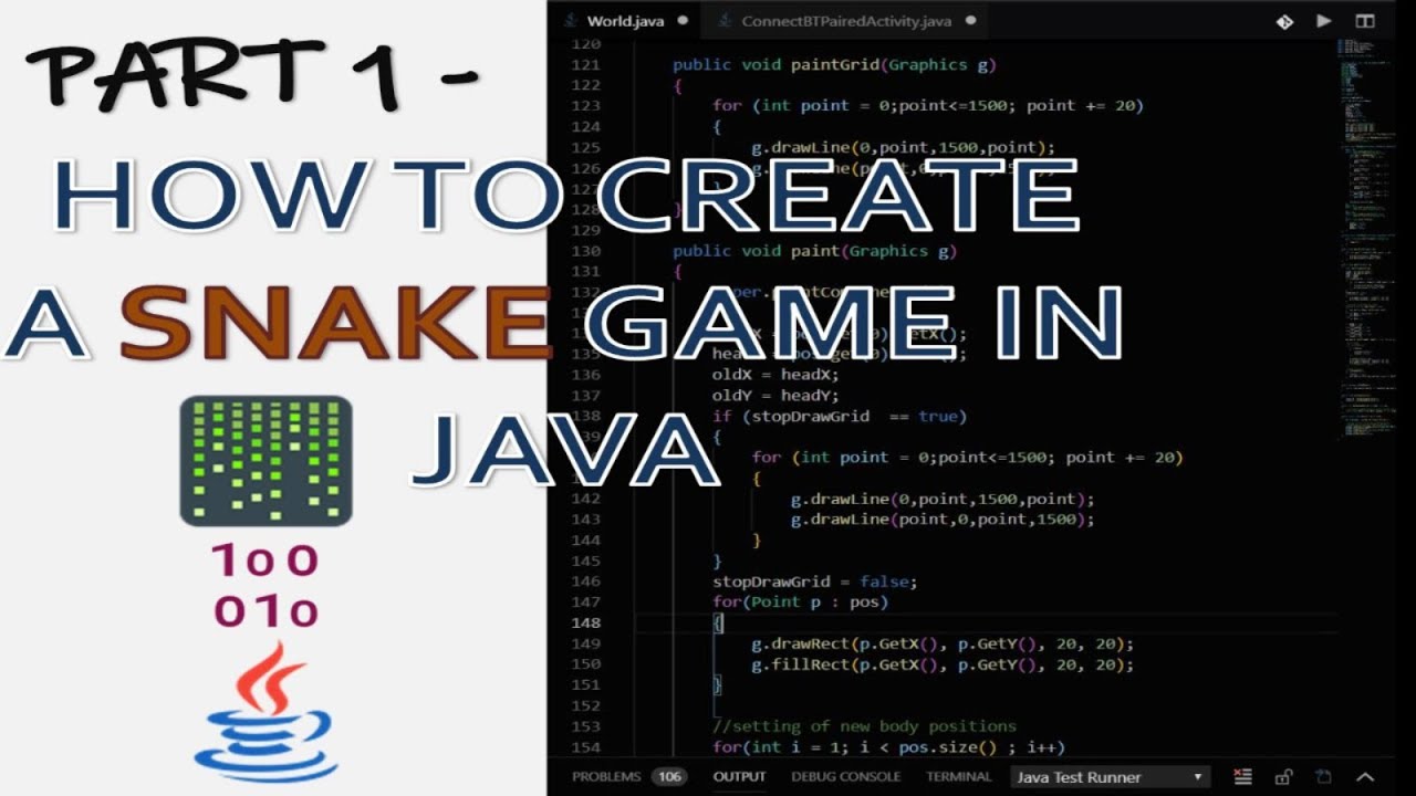 Part 1 - Snake Game Tutorial - Introduction - YouTube
