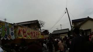 上野間祭2017 S3080003 南祭典部　四嶋組 坂下げ後（広角）