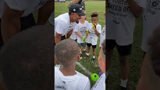 Jalen Hurts Hosts Public Football Camp for Philadelphia Youth | Philadelphia Eagles #shorts