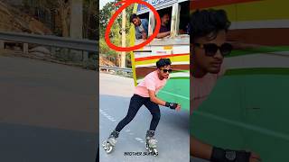 Skating reaction 😱 #skating #brotherskating #skater #road #murshidabad #india #like #publicreaction