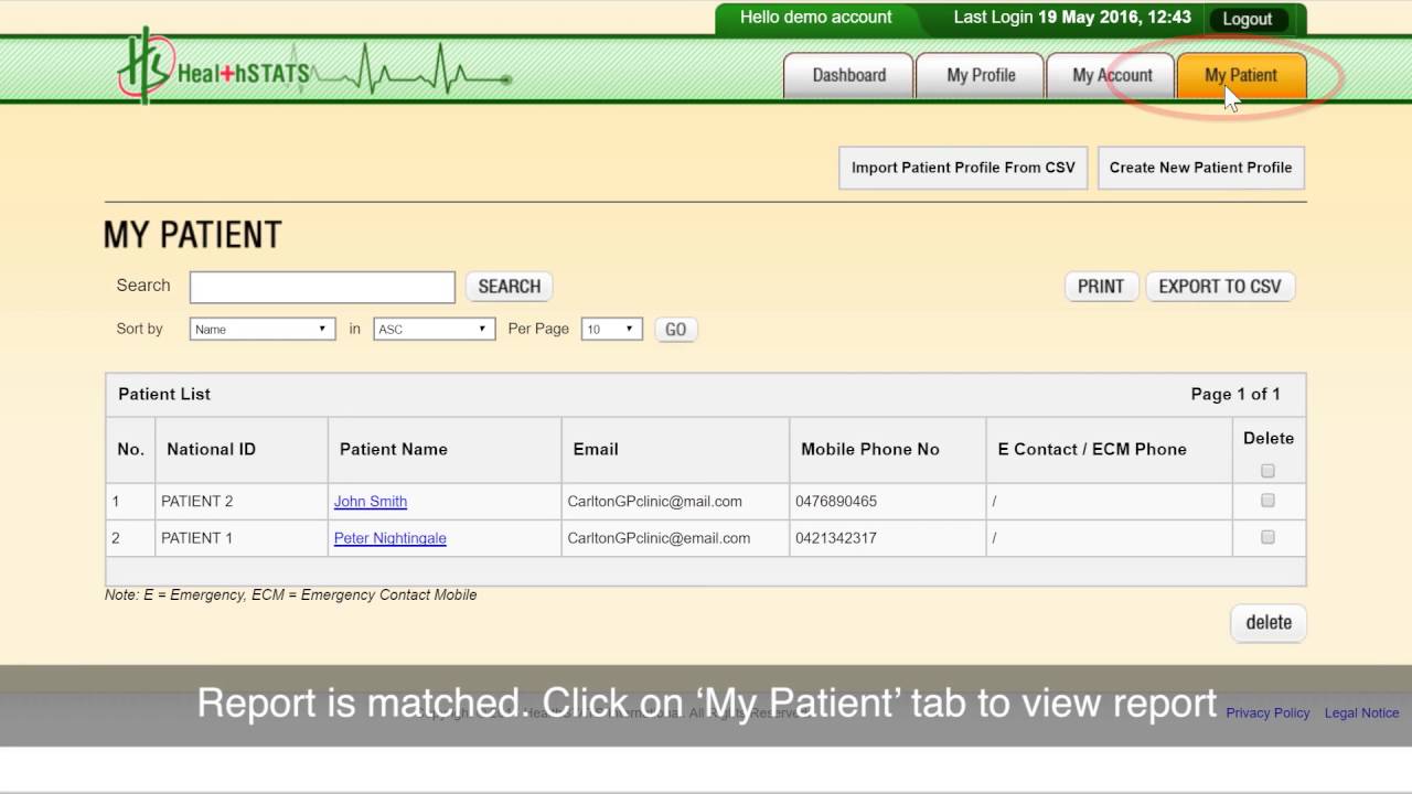 BPro Step 3: How To Generate Patient Report - YouTube