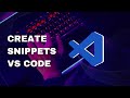How to Create VS Code Snippet | Boost Your Coding Productivity