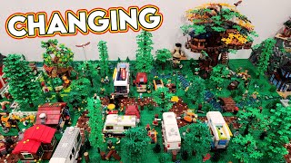 Preparing the LEGO City for BIG Campground Changes!