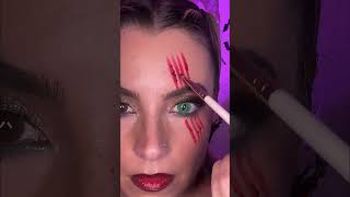 easy fork Halloween hack 🩸 everyone can achieve!! #makeup #halloween #hack