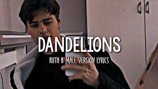 Ruth B - Dandelions | Male Version (Lyrics)