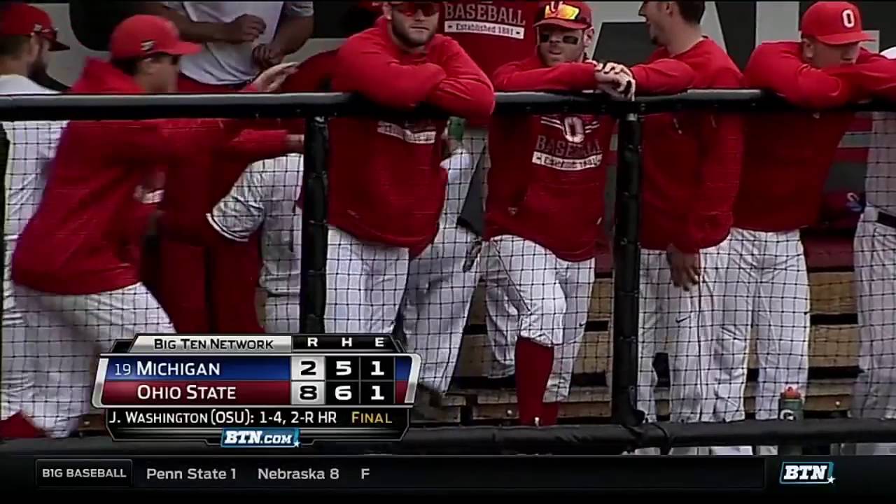 Michigan At Ohio State - Baseball Highlights - YouTube