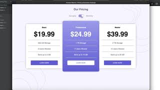 Pricing component with toggle | Frontend mentor challenge | HTML, CSS, JavaScript