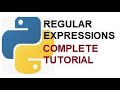 PYTHON Tutorial: - Regular Expressions |REGEX|TUTORIAL|PYTHON|Beginners-Advance with Examples