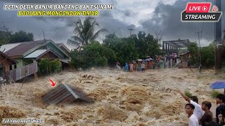 DUKA AWAL RAMADHAN.! Detik2 Banjir Bak T5UNAMI Hanyutkan 3 Rumah Warga Boltim, Warga Histeris Pasrah