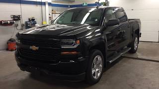 2018 Chevrolet Silverado 1500 Custom 4WD Crew Cab Black Roy Nichols Motors Courtice ON