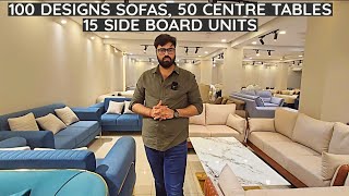 Sofas's 100 Model, Imported Centre Tables, what is Side BOARD UNIT? Cheapest Fur