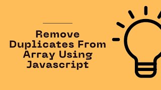 JavaScript Program to Remove Duplicates From Array | Celotek