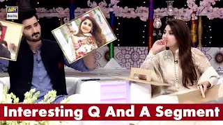 Interesting Q And A Segment With Hina Altaf And Agha Ali
