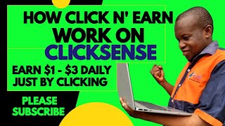 How Clicks And Earn Work on Clicksense | Earn $2 daily.