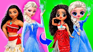 Elsa in Moana 2 World 32 Frozen Disney LOL OMG Doll DIYs