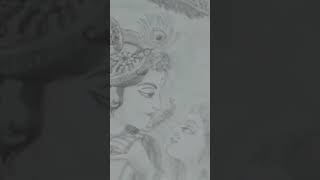 #Shorts Drawing of radha krishna ll Drawing of janmastami  festivals ll