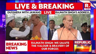 Defence Minister Rajnath Singh Celebrates Dussehra With Jawans In Darjeeling, West Bengal