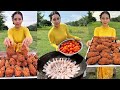 Chicken leg crispy with tomato sauce cook recipe - Amazing cooking