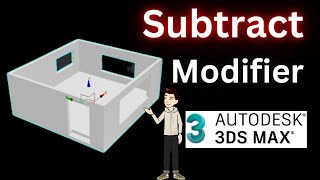 3dsMax Pro Boolean Subtract Modifier | 3dsMax Tutorials | 3dsMax Modifiers