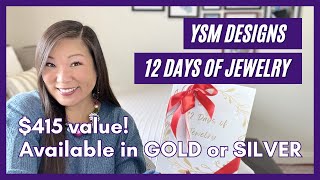 YSM  Designs | Limited Edition 12 Days of Jewelry Advent Calendar Gift Box | December 2023