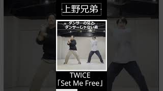 ダンサーの兄とダンサーじゃない弟 #上野兄弟 #ダンス #twice #setmefree #shorts