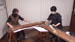 箏二重奏「芽生え」(Japanese  KOTO duo「Mebae」」)Koto-studio仁