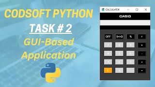 Codsoft python task 2 # Calculator | GUI application | internship| Computing Devotion