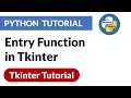 Entry Function in Tkinter | Tkinter Python Tutorial | PyPower
