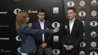 Day 7 Interview with GM Ian Nepomniachtchi and GM Ernesto Inarkiev