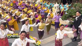 ซ้อมใหญ่รำบวงสรวงพระบาทสมเด็จพระนั่งเกล้าเจ้าอยู่หัว รัชกาลที่3 ที่วัดเฉลิมพระเกียรติ จ.นนทบุรี