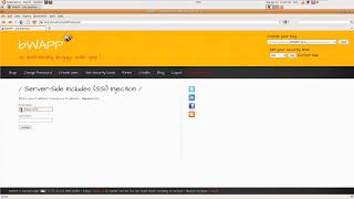 11 - bWAPP Tutorials - Server-Side Includes (SSI) Injection