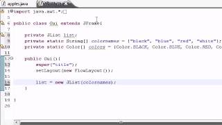Java Programming Tutorial 70 JList