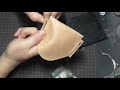 【diy】がま口小物入れ little leather purse with a clasp