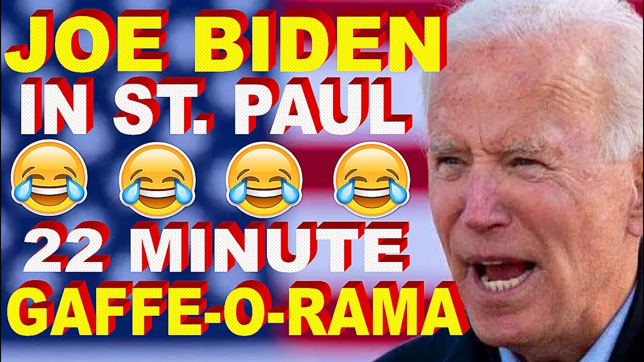 Joe Biden In St. Paul: 22 Minute Speech Of Mumbles, Stumbles & Gaffes ...