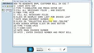 Generate BNPL customer Bill in CSI Full video step by step by S K kori System manager Bareilly