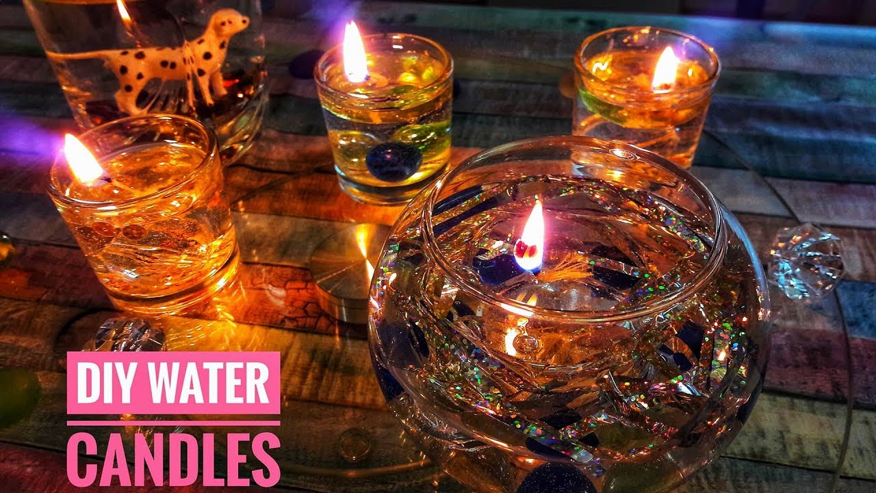 How To Make The Water Candles - DIY Burning Water Candle In Easy Way ...