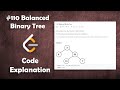 Balanced Binary Tree (Top-down, Bottom-up)| Live Coding with Explanation | Leetcode #110