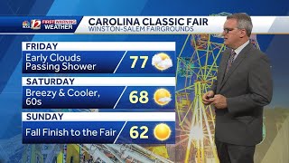 WATCH: Few Friday showers, fall weather arrives for the weekend