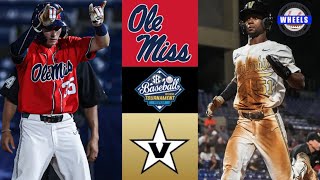 #9 Ole Miss vs #8 Vanderbilt | SEC Tournament Elimination Game | 2022 College Baseball Highlights