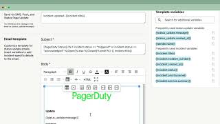 Create a Status Update Notification Template in less than 2 minutes