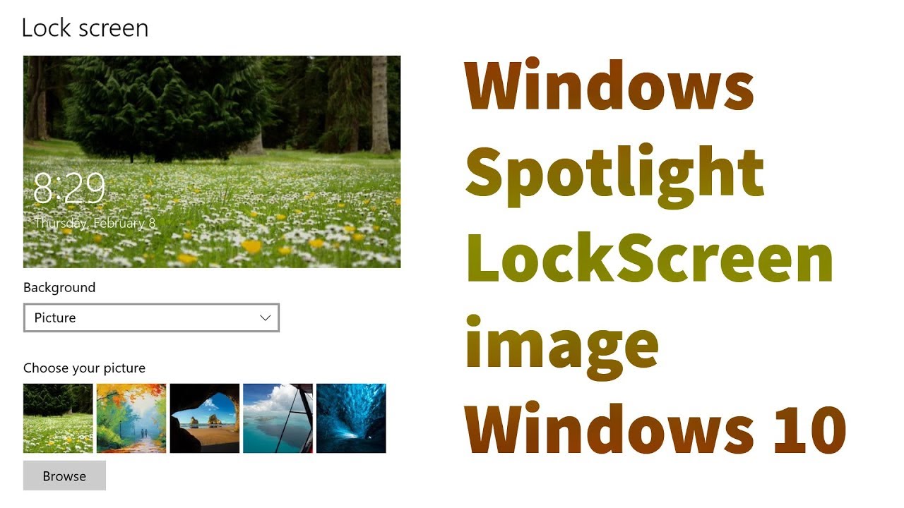 How To Find Windows Spotlight Lock Screen Image In Windows 10 - YouTube